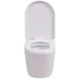 Wand-WC mit verstecktem Spülkasten aus weißer Keramik von vidaXL, Badezimmer - Ref: Foro24-274669, Preis: 303,41 €, Rabatt: %