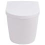 Wall-mounted toilet with white ceramic hidden cistern by vidaXL, Bathrooms - Ref: Foro24-274669, Price: 293,23 €, Discount: %