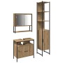 Juego de muebles de baño 3 pcs Roble artisan 33 x 33 x 185.5 cm