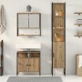 Juego de muebles de baño 3 pcs Roble artisan 33 x 33 x 185.5 cm