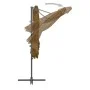 Garden umbrella with portable taupe gray base by vidaXL, Umbrellas - Ref: Foro24-276338, Price: 164,33 €, Discount: %