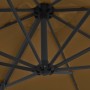 Garden umbrella with portable taupe gray base by vidaXL, Umbrellas - Ref: Foro24-276338, Price: 168,41 €, Discount: %