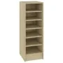 Mueble zapatero madera contrachapada roble Sonoma 31,5x35x90 cm de vidaXL, Zapateros y organizadores de calzado - Ref: Foro24...