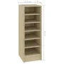 Mueble zapatero madera contrachapada roble Sonoma 31,5x35x90 cm de vidaXL, Zapateros y organizadores de calzado - Ref: Foro24...
