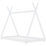 Estructura de cama infantil madera maciza pino blanca 90x200 cm