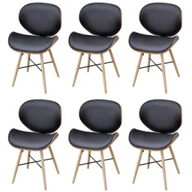 Sillas de comedor 6 unidades madera curvada y cuero sintético de vidaXL, Sillas de comedor - Ref: Foro24-271949, Precio: 541,...