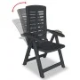 Set aus Gartentisch und Stühlen 3 Stück Kunststoff anthrazitgrau von vidaXL, Gartensets - Ref: Foro24-275083, Preis: 228,36 €...