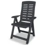 3-piece garden table and chairs set in anthracite grey plastic by vidaXL, Garden sets - Ref: Foro24-275083, Price: 228,36 €, ...
