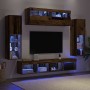 Conjunto de mueble para TV de pared 6 pcs Madera vieja
