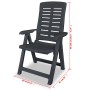 3-piece garden table and chairs set in anthracite grey plastic by vidaXL, Garden sets - Ref: Foro24-275083, Price: 205,93 €, ...