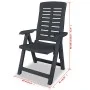 3-piece garden table and chairs set in anthracite grey plastic by vidaXL, Garden sets - Ref: Foro24-275083, Price: 228,36 €, ...