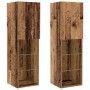 Conjunto de mueble para TV de pared 6 pcs Madera vieja