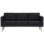 2-piece black fabric sofa set by vidaXL, Sofas - Ref: Foro24-276855, Price: 629,65 €, Discount: %