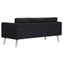 2-piece black fabric sofa set by vidaXL, Sofas - Ref: Foro24-276855, Price: 629,65 €, Discount: %