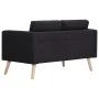 2-piece black fabric sofa set by vidaXL, Sofas - Ref: Foro24-276855, Price: 629,65 €, Discount: %