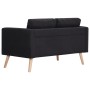 Conjunto de sofás 2 piezas tela negro de vidaXL, Sofás - Ref: Foro24-276855, Precio: 638,90 €, Descuento: %