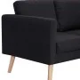 2-piece black fabric sofa set by vidaXL, Sofas - Ref: Foro24-276855, Price: 629,65 €, Discount: %