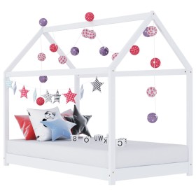 Children's bed frame solid white pine wood 80x160 cm by vidaXL, Cribs and beds for children - Ref: Foro24-283350, Price: 113,...