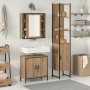 Unidades de Tocador de Baño Marrón 33 x 33 x 185.5 cm