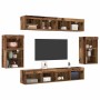 Centro de Entretenimiento 8 pcs Madera vieja 40 x 28.5 x 40 cm