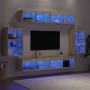 Centro de Entretenimiento 8 pcs Roble artisan 40 x 28.5 x 40 cm