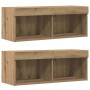 Centro de Entretenimiento 8 pcs Roble artisan 40 x 28.5 x 40 cm