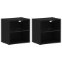 Centro de Entretenimiento 8 pcs Roble negro 40 x 28.5 x 40 cm