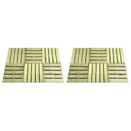 Porch tiles 12 units green wood 50x50 cm by vidaXL, Floors and carpets - Ref: Foro24-276430, Price: 124,13 €, Discount: %