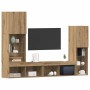 Gabinete de TV 4 pcs Roble artisan 40.5 x 30 x 102 cm