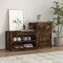 Schuhschrank aus geräuchertem Eichensperrholz, 100 x 42 x 60 cm von vidaXL, Schuhregale und Schuhorganisatoren - Ref: Foro24-...
