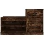 Schuhschrank aus geräuchertem Eichensperrholz, 100 x 42 x 60 cm von vidaXL, Schuhregale und Schuhorganisatoren - Ref: Foro24-...