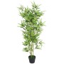 Árbol de bambú artificial con maceta 120 cm verde