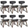 Sillas de comedor 6 unidades madera curvada y cuero artificial de vidaXL, Sillas de comedor - Ref: Foro24-270551, Precio: 945...