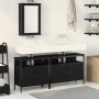 Unidades de Tocador de Baño 3 pcs Negro 80 x 30 x 60 cm