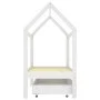 Children's bed frame and white pine wood drawer 70x140cm by vidaXL, Cribs and beds for children - Ref: Foro24-322139, Price: ...