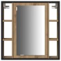 Juego de Gabinetes de Baño con estante 3 pcs Roble artisan