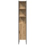 Juego de Gabinetes de Baño con estante 3 pcs Roble artisan