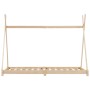 Kinderbettgestell aus massivem Kiefernholz, 80 x 160 cm von vidaXL, Kinderbetten und Betten für Kinder - Ref: Foro24-283356, ...