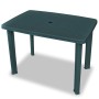 Green plastic 3-piece garden bistro table and chairs set by vidaXL, Garden sets - Ref: Foro24-275078, Price: 218,31 €, Discou...