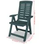 Green plastic 3-piece garden bistro table and chairs set by vidaXL, Garden sets - Ref: Foro24-275078, Price: 225,31 €, Discou...