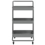 Kitchen cart 3 levels iron and ABS gray 42x35x85 cm by vidaXL, Kitchen and dining carts - Ref: Foro24-336337, Price: 33,42 €,...