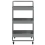 Kitchen cart 3 levels iron and ABS gray 42x35x85 cm by vidaXL, Kitchen and dining carts - Ref: Foro24-336337, Price: 32,68 €,...