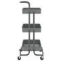 Kitchen cart 3 levels iron and ABS gray 42x35x85 cm by vidaXL, Kitchen and dining carts - Ref: Foro24-336337, Price: 33,42 €,...
