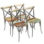Esszimmerstühle 4 Einheiten aus massivem recyceltem Holz von vidaXL, Essstühle - Ref: Foro24-274395, Preis: 503,46 €, Rabatt: %