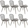 Esszimmerstühle 6 Einheiten braunes Naturrattan von vidaXL, Essstühle - Ref: Foro24-275839, Preis: 456,27 €, Rabatt: %