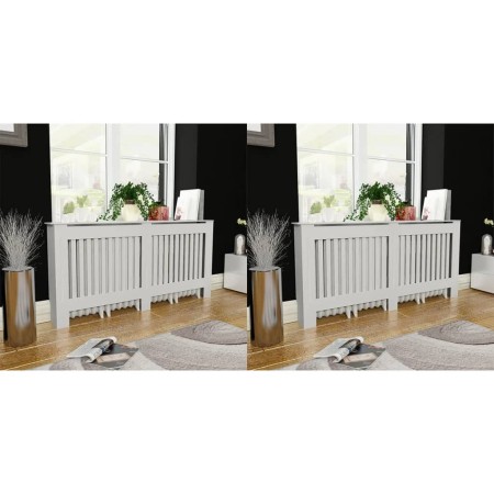 Radiator covers 2 units white MDF 172 cm by vidaXL, Accessories for heating radiators - Ref: Foro24-276005, Price: 177,99 €, ...