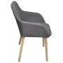 Dining chairs 6 pcs light gray fabric and solid oak wood by vidaXL, dining chairs - Ref: Foro24-270573, Price: 680,67 €, Disc...