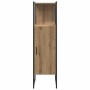 Juego de muebles de baño 4 pcs Marrón 33 x 33 x 185.5 cm