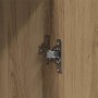 Juego de muebles de baño 4 pcs Marrón 33 x 33 x 185.5 cm