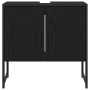 Juego de muebles de baño 4 pcs Negro 33 x 33 x 185.5 cm
